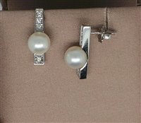 Orecchini Salvini Donna Perle in Oro bianco Perla 0.14 Ct AOP42406 - AOP42406